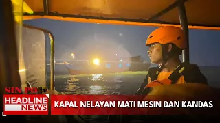 Kapal Nelayan Mati Mesin dan Kandas
