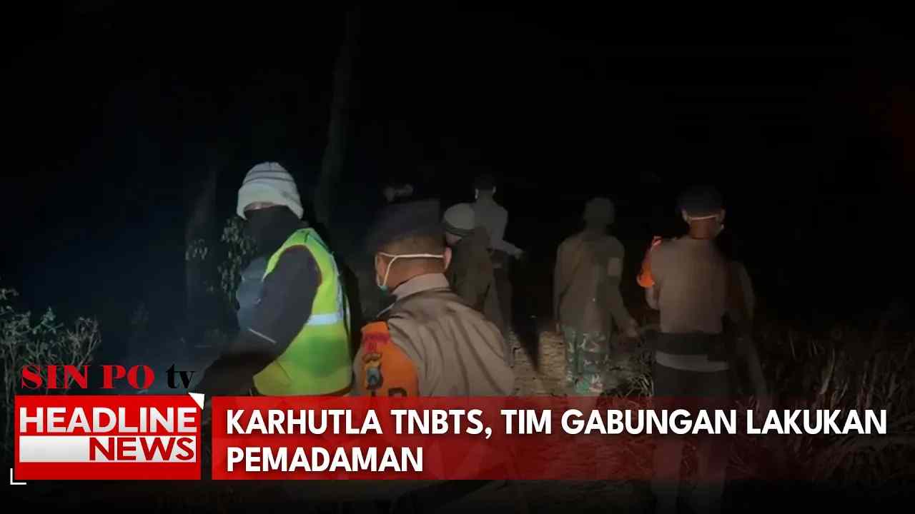 Karhutla TNBTS, Tim Gabungan Lakukan Pemadaman