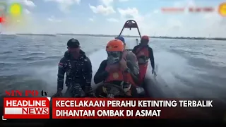 Kecelakaan Perahu Ketinting Terbalik Dihantam Ombak Di Asmat