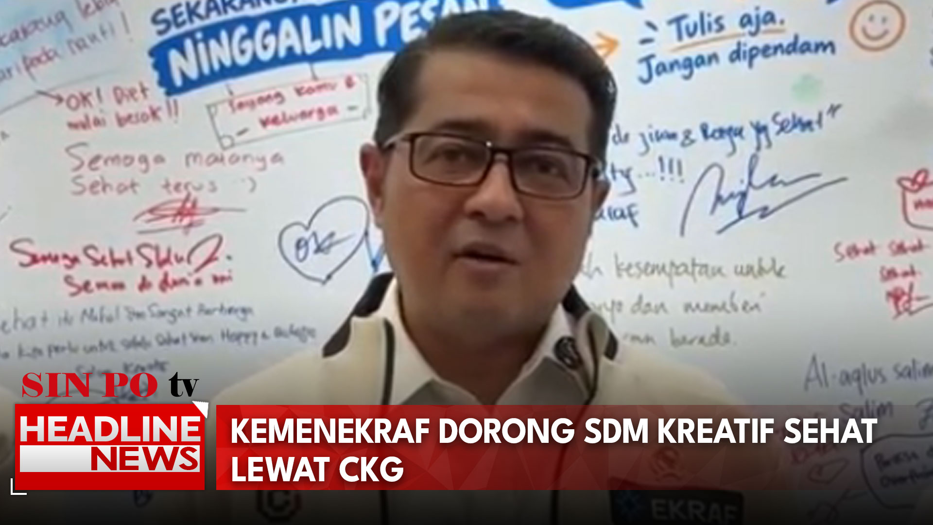 Kemenekraf Dorong SDM Kreatif Sehat Lewat CKG
