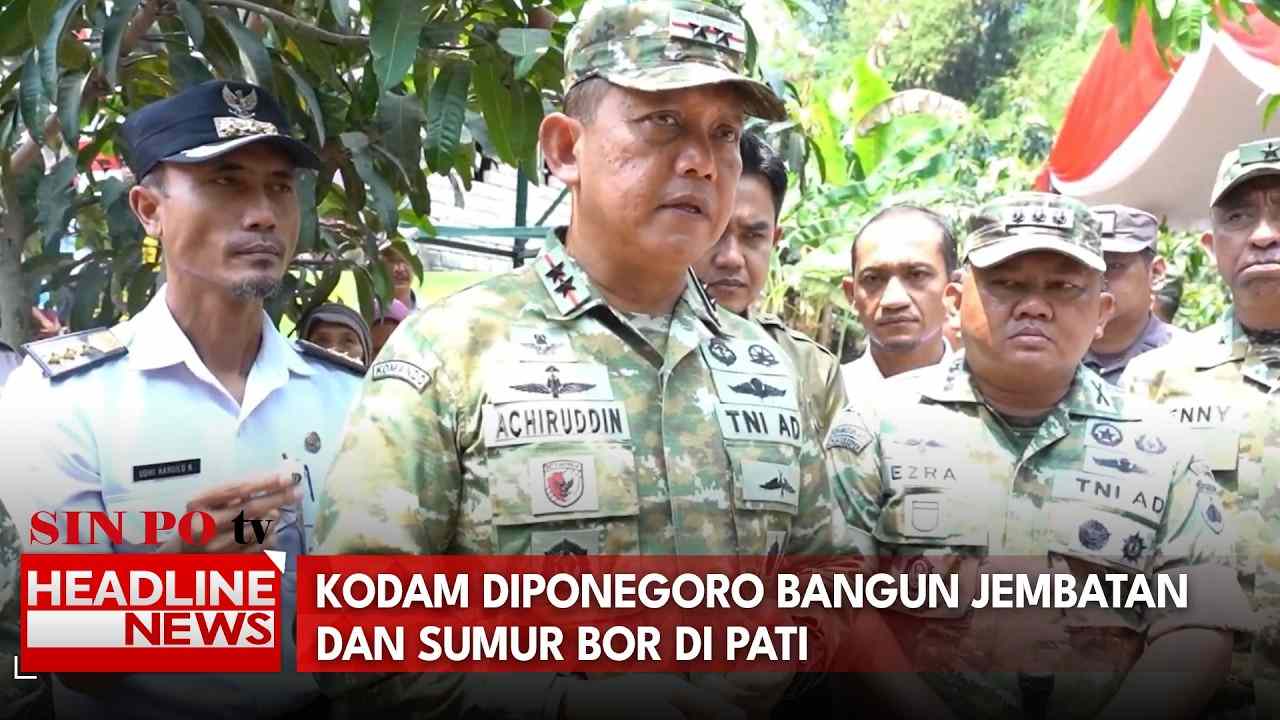 Kodam Diponegoro Bangun Jembatan dan Sumur Bor di Pati