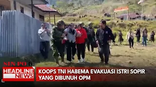 Koops TNI Habema Evakuasi Istri Sopir Yang Dibunuh OPM