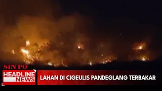 Lahan Di Cigeulis Pandeglang Terbakar