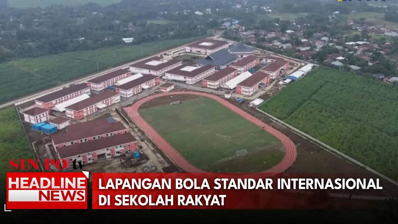 Lapangan Bola Standar Internasional di Sekolah Rakyat
