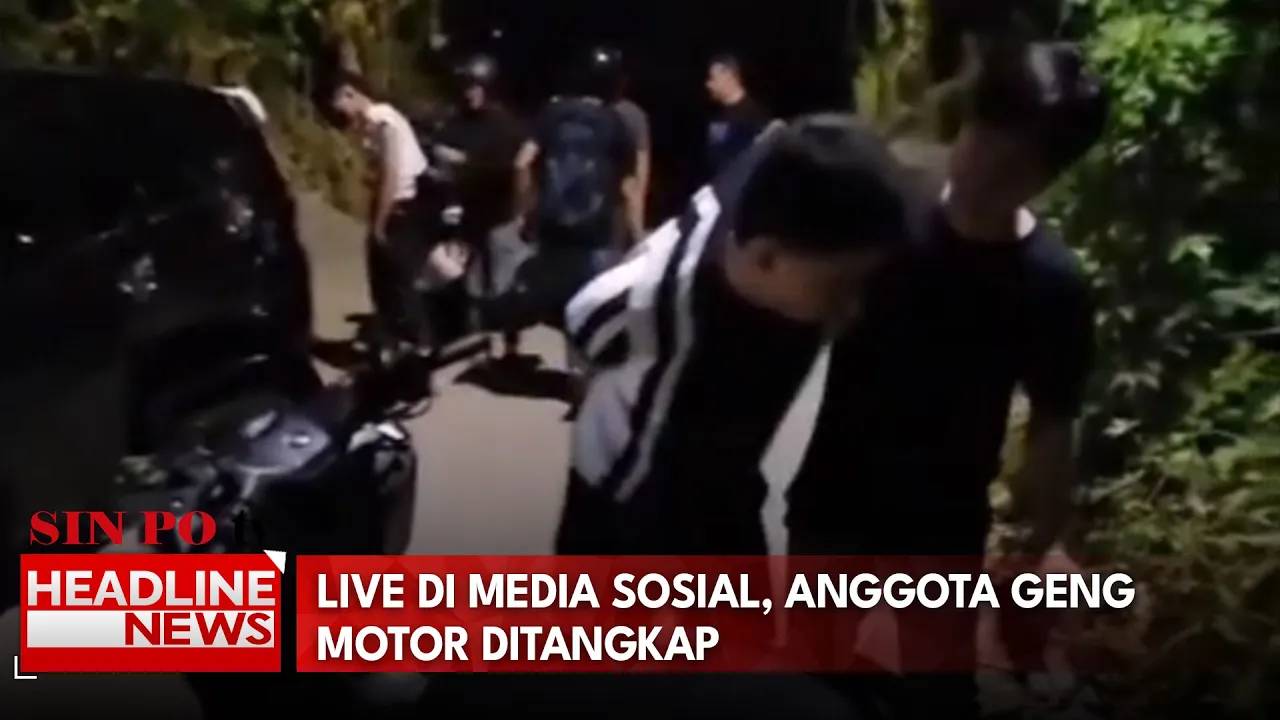 Live di Media Sosial, Anggota Geng Motor Ditangkap