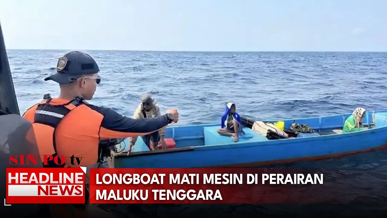 Longboat Mati Mesin di Perairan Maluku Tenggara