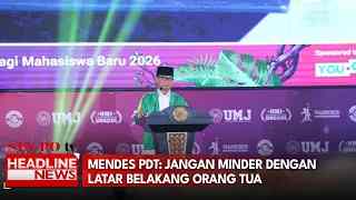 Mendes PDT: Jangan Minder Dengan Latar Belakang Orang Tua