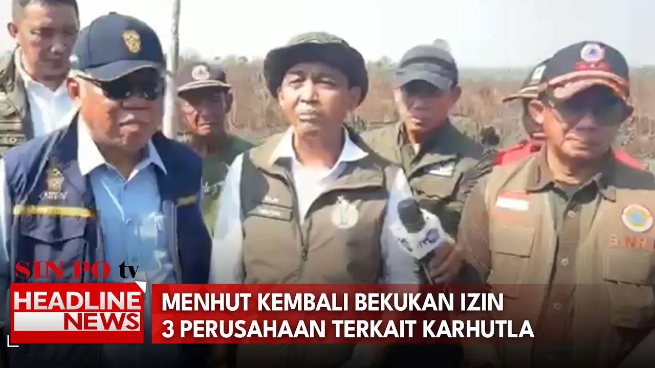 Menhut Kembali Bekukan Izin 3 Perusahaan Terkait Karhutla