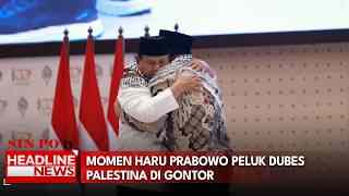 Momen Haru Prabowo Peluk Dubes Palestina Di Gontor