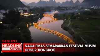 Naga Emas Semarakkan Festival Musim Gugur Tiongkok