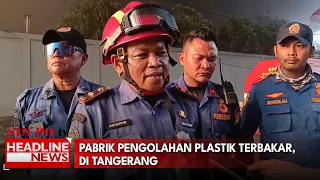 Pabrik Pengolahan Plastik Terbakar, di Tangerang