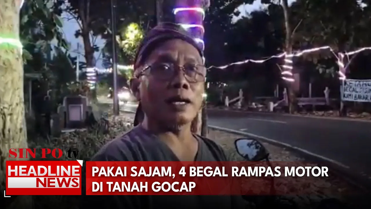 Pakai Sajam, 4 Begal Rampas Motor di Tanah Gocap