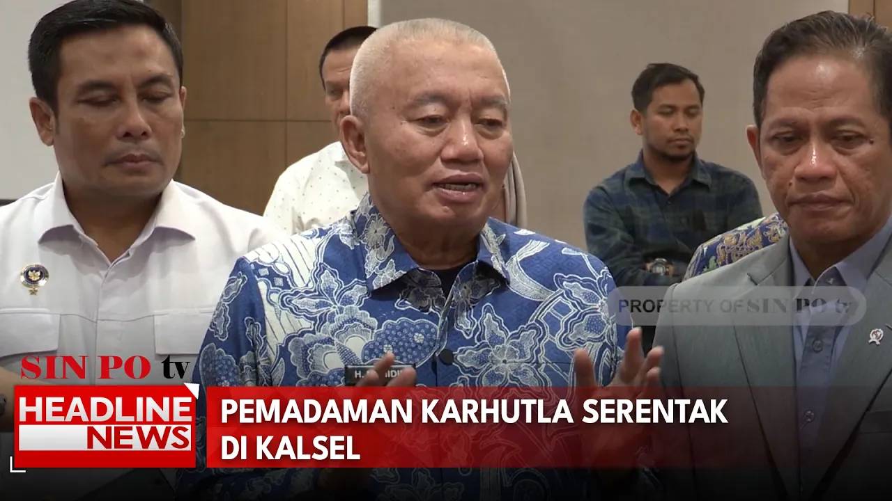 Pemadaman Karhutla Serentak di Kalsel