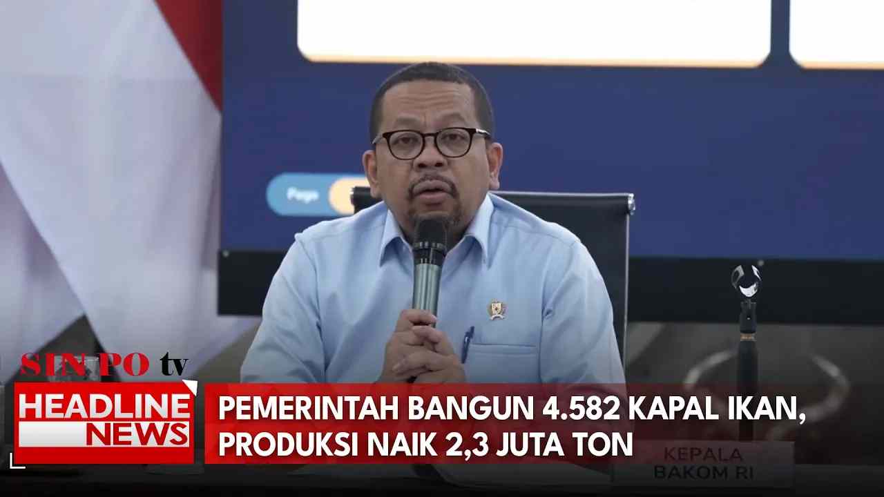 Pemerintah Bangun 4.582 Kapal Ikan, Produksi Naik 2,3 Juta TON