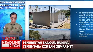 Pemerintah Bangun Hunian Sementara Korban Gempa NTT