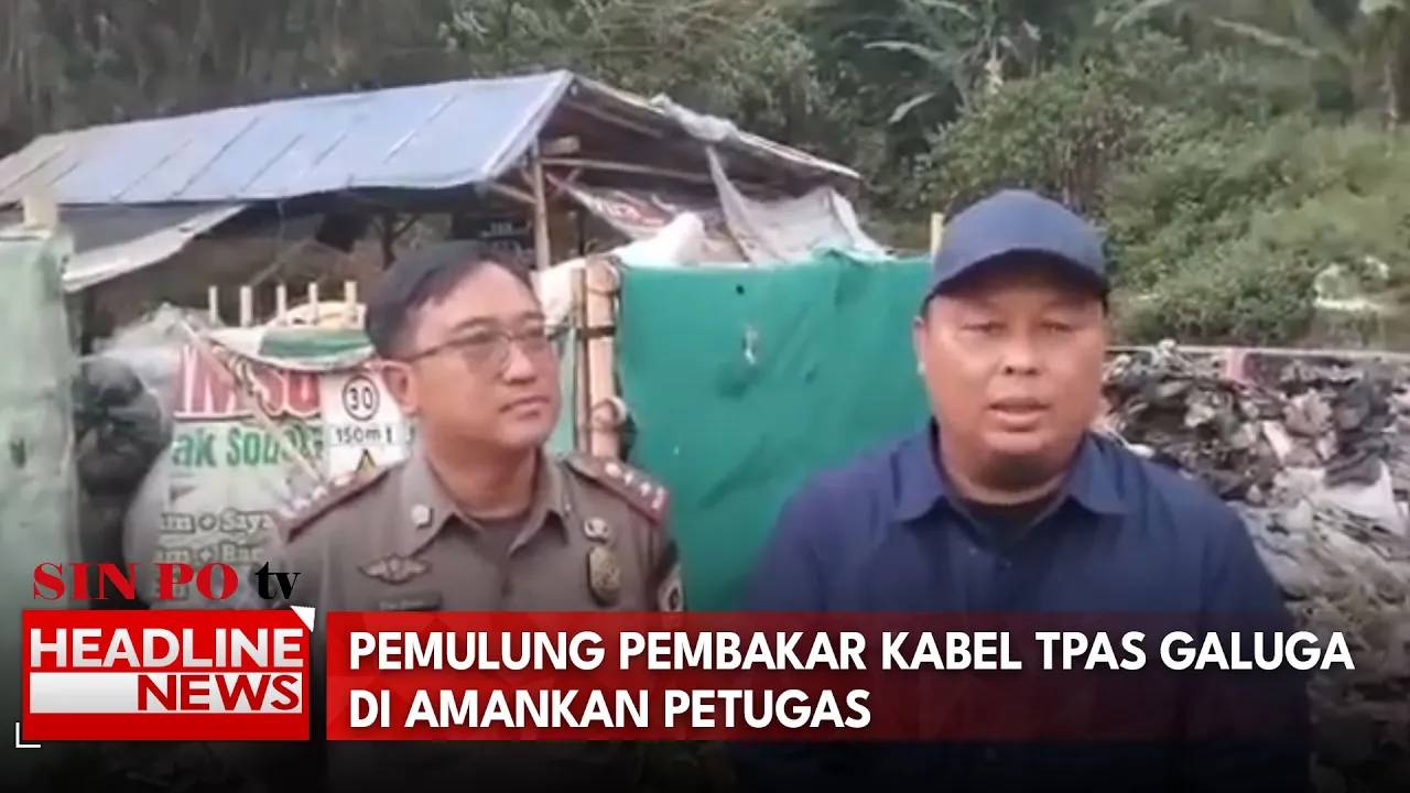 Pemulung Pembakar Kabel TPAS Galuga di Amankan Petugas