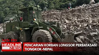 Pencarian Korban Longsor Perbatasan Tiongkok-Nepal
