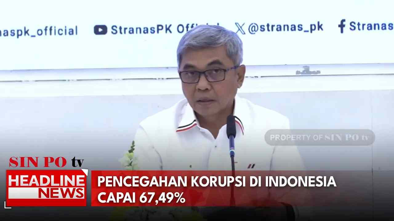 Pencegahan Korupsi di Indonesia Capai 67,49%