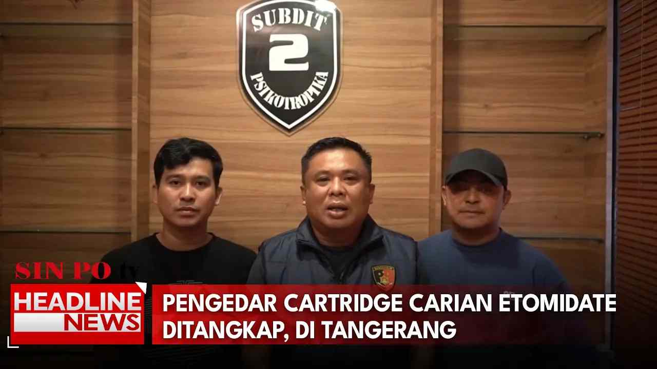 Pengedar Cartridge Carian Etomidate Ditangkap, di Tangerang
