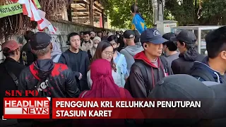 Pengguna KRL Keluhkan Penutupan Stasiun Karet