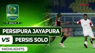 PERSIPURA Jayapura VS PERSIS Solo - Highlights | Pegadaian Championship 2026/27 #Pekan3