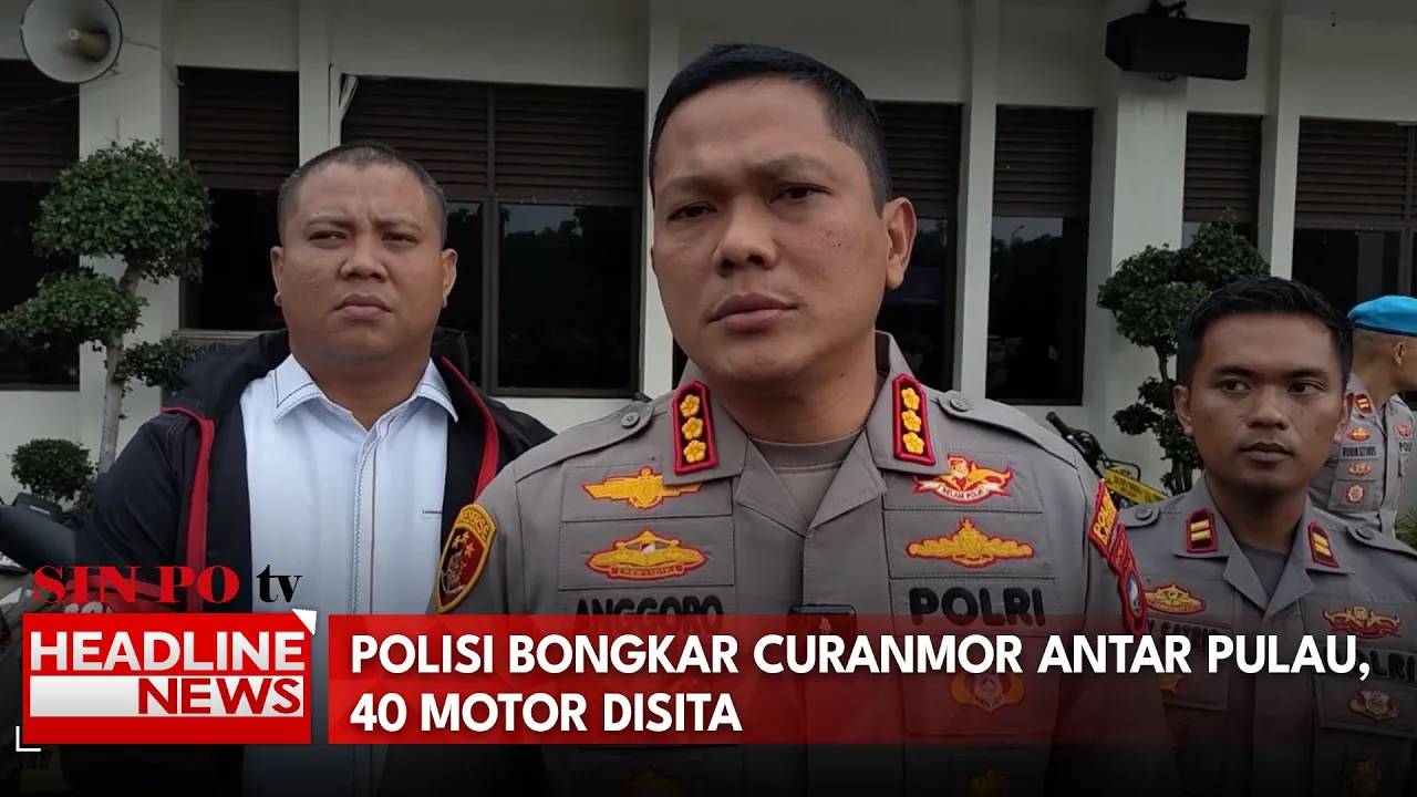 Polisi Bongkar Curanmor Antar Pulau, 40 Motor Disita