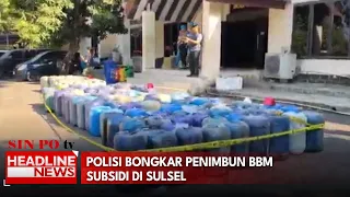 Polisi Bongkar Penimbun BBM Subsidi Di Sulsel
