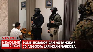 Polisi Ekuador dan AS Tangkap 30 Anggota Jaringan Narkoba