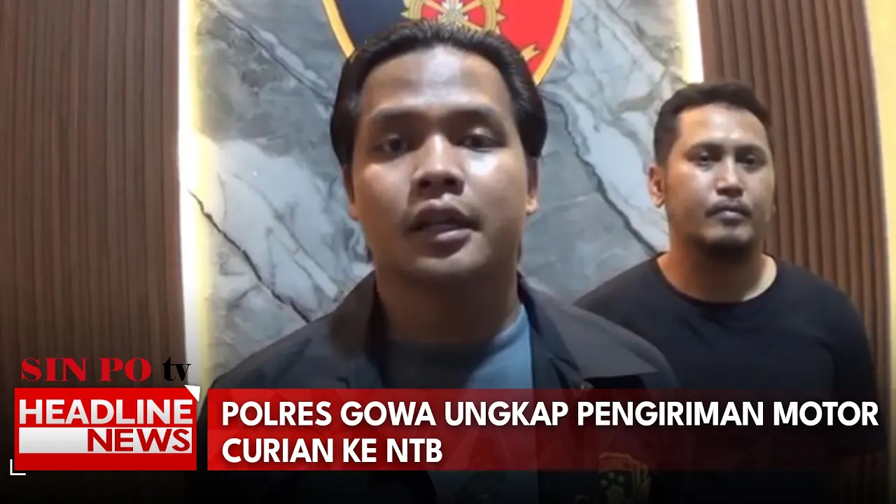 Polres Gowa Ungkap Pengiriman Motor Curian Ke NTB