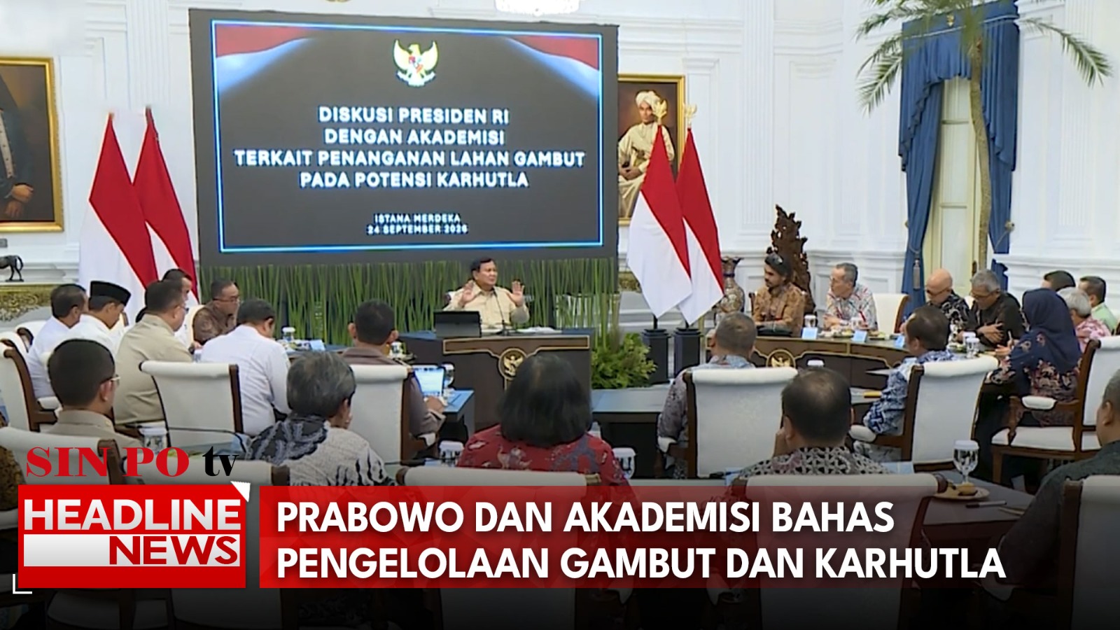 Prabowo Dan Akademisi Bahas Pengelolaan Gambut Dan Karhutla