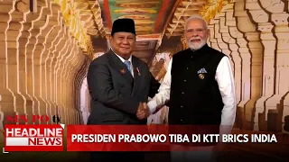 Presiden Prabowo Tiba di KTT BRICS India