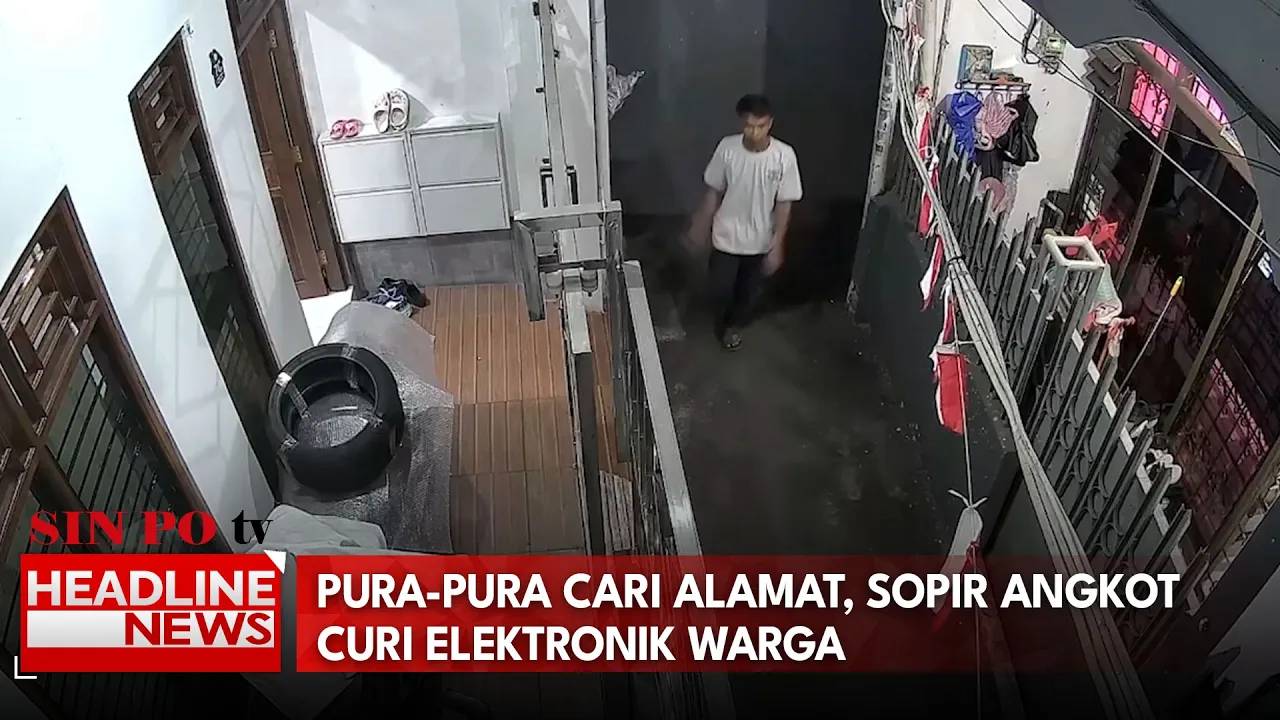 Pura-Pura Cari Alamat, Sopir Angkot Curi Elektronik Warga