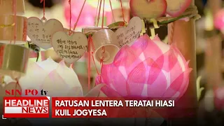 Ratusan Lentera Teratai Hiasi Kuil Jogyesa