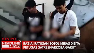 Razia! Ratusan Botol Miras Disita Petugas Satresnarkoba Garut