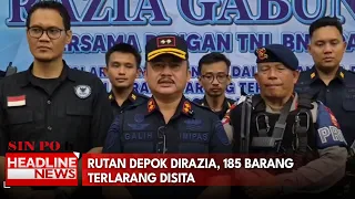Rutan Depok Dirazia, 185 Barang Terlarang Disita