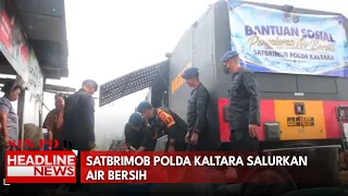 Satbrimob Polda Kaltara Salurkan Air Bersih