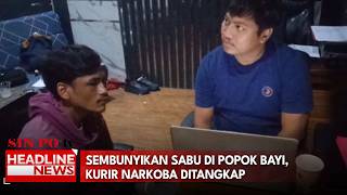 Sembunyikan Sabu Di Popok Bayi, Kurir Narkoba Ditangkap