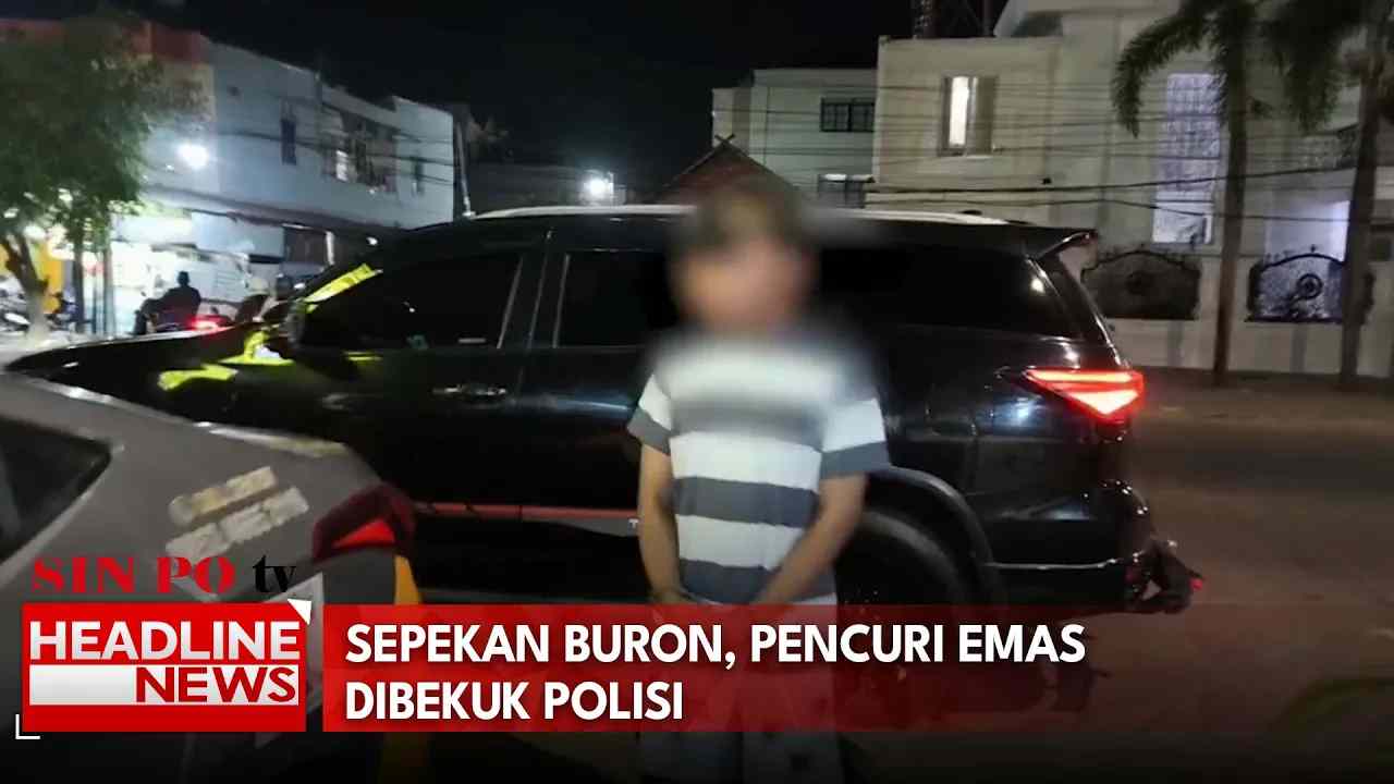 Sepekan Buron, Pencuri Emas Dibekuk Polisi