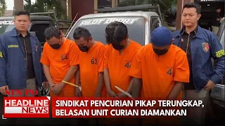 Sindikat Pencurian Pikap Terungkap, Belasan Unit Curian Diamankan