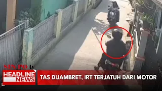 Tas Dijambret, IRT Terjatuh Dari Motor