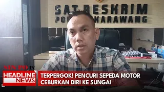 Terpergok! Pencuri Sepeda Motor Ceburkan Diri ke Sungai