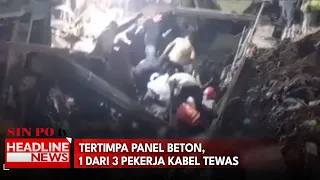 Tertimpa Panel Beton, 1 Dari 3 Pekerja Kabel Tewas