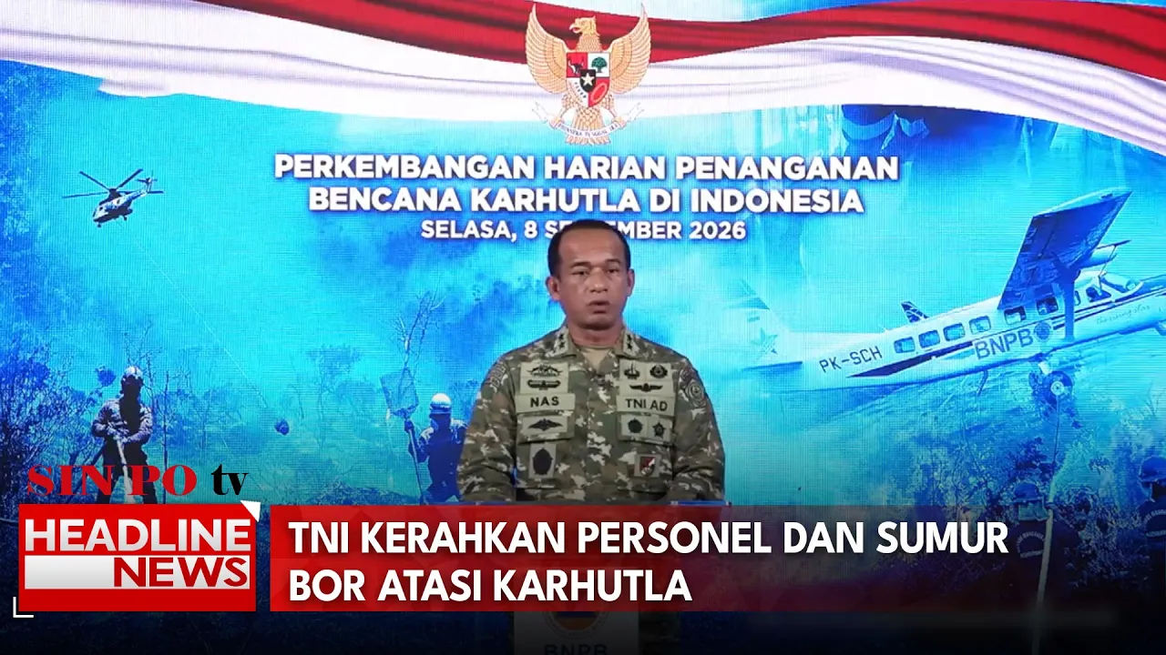 TNI Kerahkan Personel dan Sumur Bor Atasi Karhutla