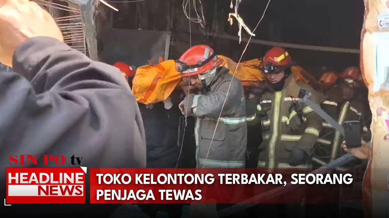 Toko Kelontong Terbakar, Seorang Penjaga Tewas