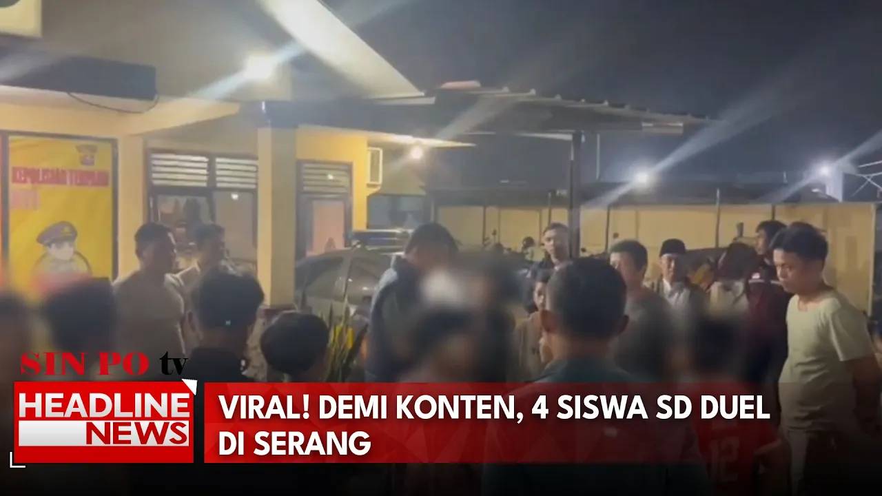 Viral! Demi Konten, 4 Siswa SD Duel di Serang