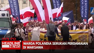 Warga Polandia Serukan Perdamaian Di Warsawa