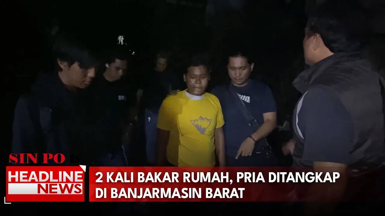 2 Kali Bakar Rumah, Pria Ditangkap di Banjarmasin Barat
