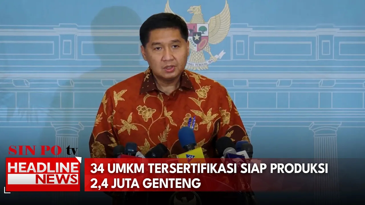 34 UMKM Tersertifikasi Siap Produksi 2,4 Juta Genteng