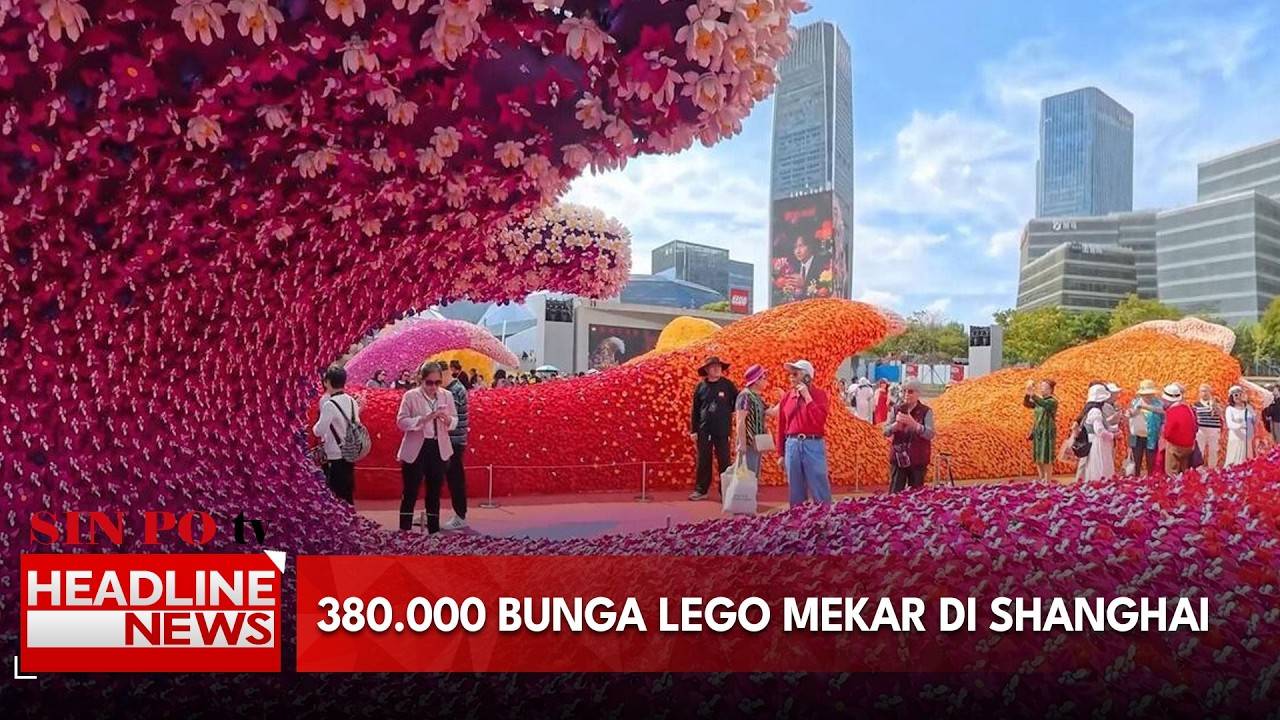 380.000 Bunga Lego Mekar Di Shanghai