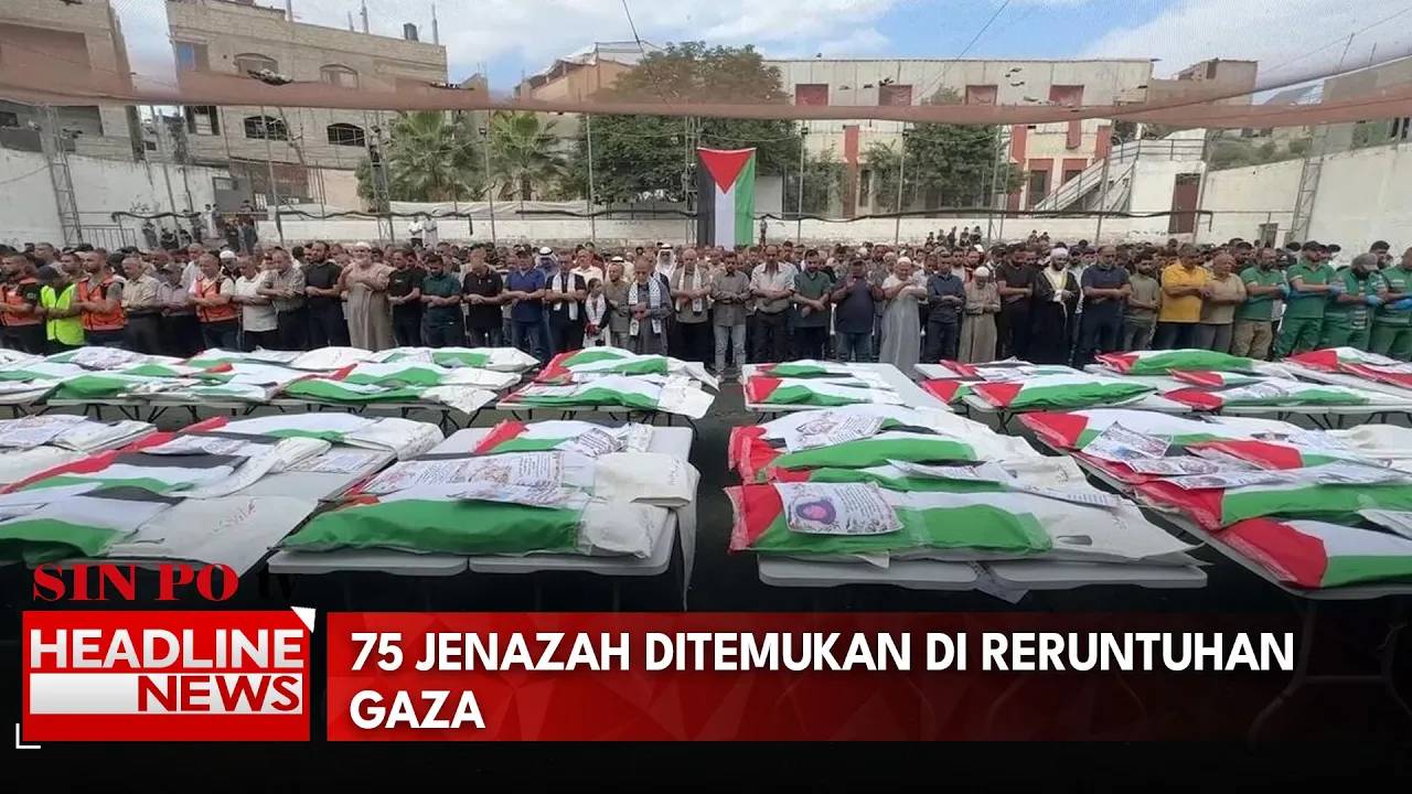 75 Jenazah Ditemukan di Reruntuhan Gaza